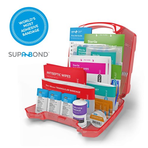 Surefill™ ALL PURPOSE 10 Series First Aid Kit - Red Translucent Case