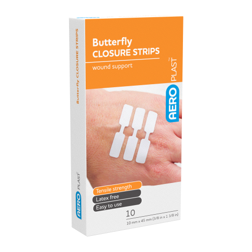 AeroPlastโข Butterfly Closures 10/box Box/10