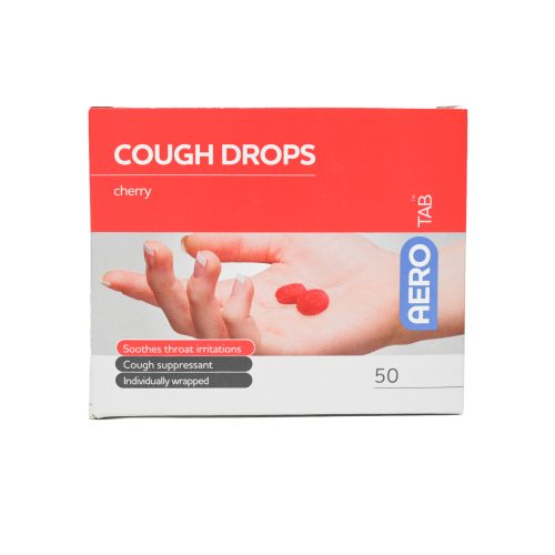 AeroTab Cough Drops Cherry 50/box Box/50