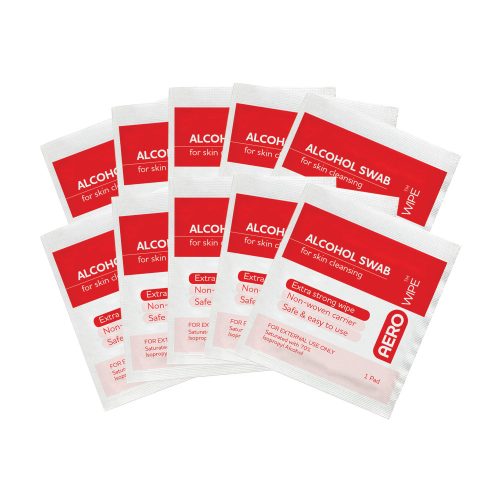 AeroWipeโข Alcohol Wipe 10/bag Carton/25