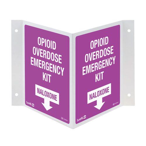Overdose Kit 3-Way Wall Sign