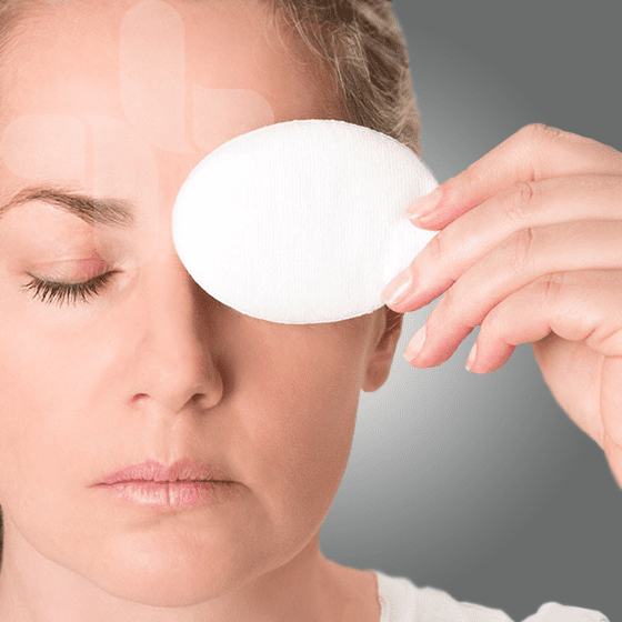 Image of AEROPAD Non-Adherent Eye Pads 5.5cm x 7.7cm Box/50