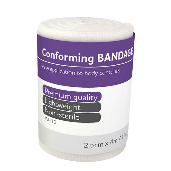 AEROFORM Conforming Bandage 2.5cm x 4M Wrap/12>