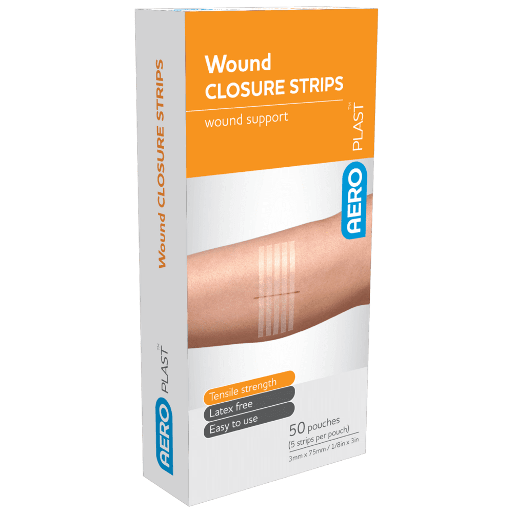 AEROPLAST Wound Closure Strips 3 x 75mm Box/50 (5 strips/card)>