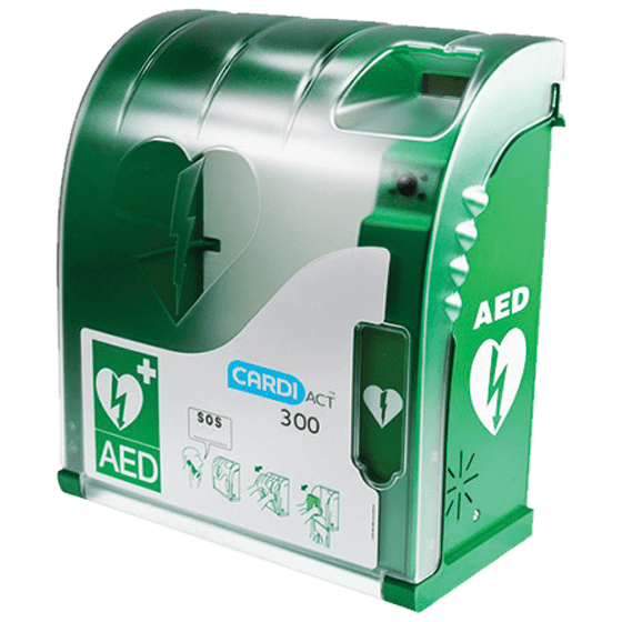 CARDIACT Connect Monitored Lockable AED Cabinet with Telephone>