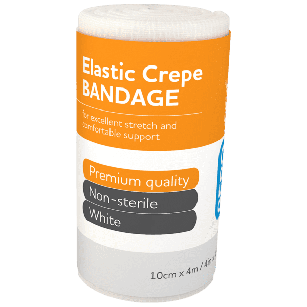 AEROCREPE Elastic Crepe Bandage 10cm x 4M Wrap/12 - Customers also search for: 3M AH010562710 Nexcare Band Crepe 100mmx1.6m,ACE BD207313 Ace Elastic Bandage,10cm,12 per Pack,Essity 73057-01 H/Crepe 8240 Band Med Wht 10cmx1.6m,MEDICREPE WB004 MEDICREPE Elastic Crepe Bandage,MEDICREPE WB009H MEDICREPE Elastic Crepe Bandage,Medstock MS10LCB MedStock LghtCrepeBand 10cmx1.6mx12,Smith & Nephew 36361480 Primacrepe Band Med Wht 10cm x 1.6m,Universal Choice CRBW100UB1 Universal Crepe Bandage,Medium Weight,10cm x 1.8m Unstretched,4m Stretched,Wrinkled,Universal Choice CRBH100U Universal Crepe Bandage,Heavyweight,10cm x 2.3m Unstretched,4.5m Stretched,Smooth,Brown,Universal Choice CRBH100UB Universal Crepe Bandage,Bleached White,Universal Choice CRBH100UBL Universal Crepe Bandage,Loose,Universal Choice CRBH100UL Universal Crepe Bandage,ACM Medium Weight Crepe Bandages,10105323 S+M Elastic Adhesive Bandage,10301018 Crepe Elastic Bandage Heavy 10cm