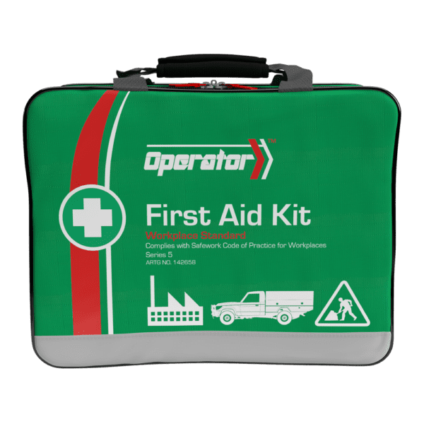 OPERATOR 5 Series Softpack Versatile First Aid Kit 36 x 10 x 27cm - Customers also search for: Livingstone FAKLRPORT Livingstone Low to Medium Risk First Aid Kit,Complete Set In Red Multi Compartment Heavy Duty Carry Bag with Reflective Band,Livingstone FAKWAHIGHRPBM Livingstone Western Australia High Risk First Aid Kit,with Additional Modules,Complete Set In Red Heavy Duty Carry Bag,Trafalgar 873851 National Workplace First Aid Kits - Portable (Soft Case),Trafalgar 875494 National First Aid Kit - Large Portable (Soft Case),Uneedit MP6-BP,FAR3I30 R3 Industra Max Pro First Aid Kit,Soft Pack,A39344 Trafalgar National Workplace Portable First Aid Kit - Poly Case,EB6-BP F.A.KIT: COMPLETE NATIONAL (BP) WORKPLACE PORTABLE SOFT RED BAG,EB6-BP-ER F.A.KIT: COMPLETE BASIC EMERGENCY RESPONSE AND EVACUATION KIT * PORTABLE SOFT RED CASE,MP6-B F.A.KIT: COMPLETE NATIONAL (B) WORKPLACE PORTABLE SOFT BAG,MP6-BP F.A.KIT: COMPLETE NATIONAL (BP) WORKPLACE PORTABLE SOFT BAG,FAEIS ESSENTIAL INDUSTRIAL RESPONSE FIRST AID KIT IN SOFT PACK,677503 Workplace National First Aid Kit in Waistbag,677504 Workplace National Mobile First Aid Pack