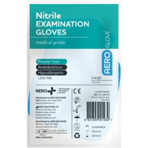 AEROGLOVE Large Nitrile Powder-Free Gloves Pair/2 Customers also search for: baremedical 2054491 Glove Exam Nitrile Small N/S P/Free Std Cuff Blue,baremedical 2386867 Glove Exam Nitrile Small,3054S Nitrile Gloves -100 Pack Small,13015019 Bodichek Glove Exam Nitrile¬¨‚Ä† Powder Free,PP1086 Medicom Nitrile Powder Free Blue Glove Small 100pk,BNG7400 Clearance - Bastion Nitrile Gloves White Powder Free 100pk,PP1000B Medicom Nitrile Biodegradeable Gloves Small 100pk,11601010 Nitrile Glove Disposable Powder Free Blue Small (100)