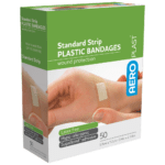 AEROPLAST Plastic Standard Strip 7.2 x 1.9cm Box/50