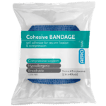 AEROBAN Blue Cohesive Bandage 5.0cm x 4.5M Wrap/12